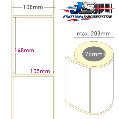 Papier Etiketten 105x148 mm permanent haftend