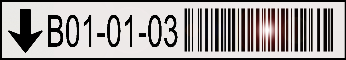 Reflektierende Barcode Etiketten